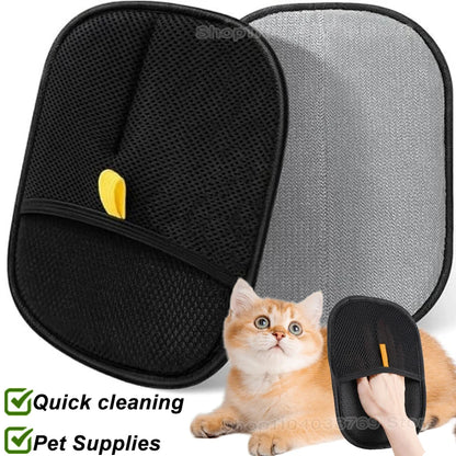 Reusable Pet Hair Remover Gloves – Dog & Cat Grooming Mitt for Shedding