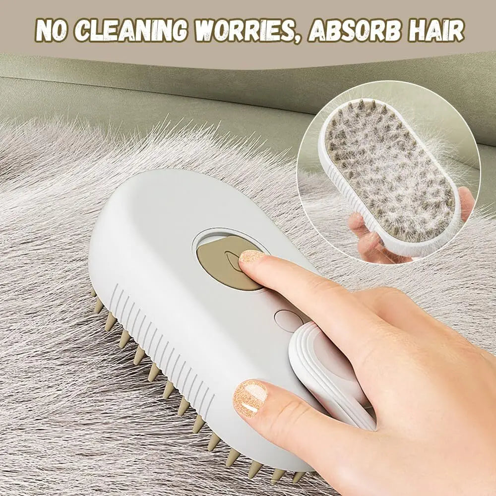 4-in-1 Steam Grooming Brush for Cats & Dogs