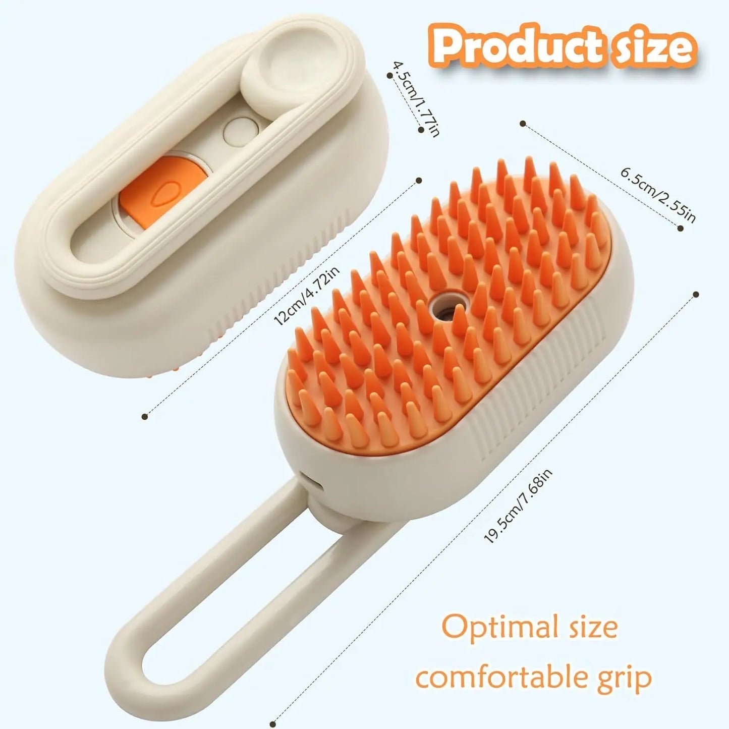 4-in-1 Steam Grooming Brush for Cats & Dogs