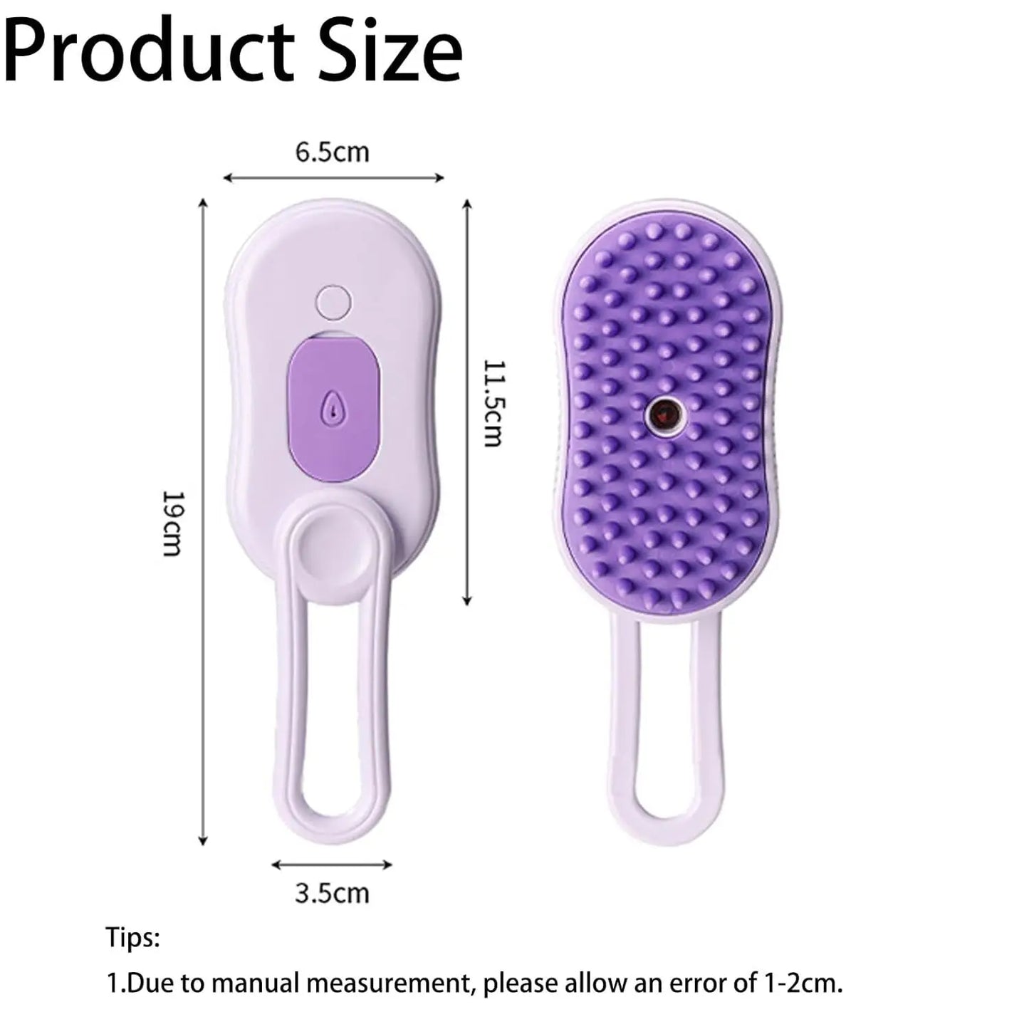 4-in-1 Steam Grooming Brush for Cats & Dogs